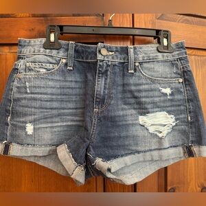 Paige distressed, cuffed denim jean shorts “Jimmy Jimmy“ size 27. EUC
